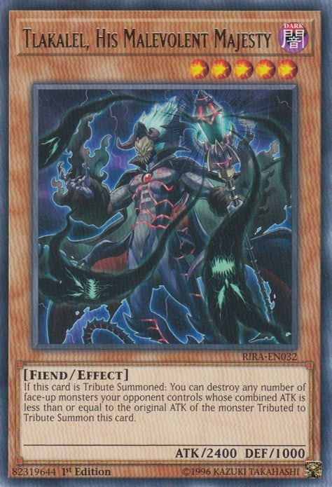 Image for Tlakalel, His Malevolent Majesty (RIRA-ENSP1) (RIRA-ENSP1) (RIRA) - YuGiOh