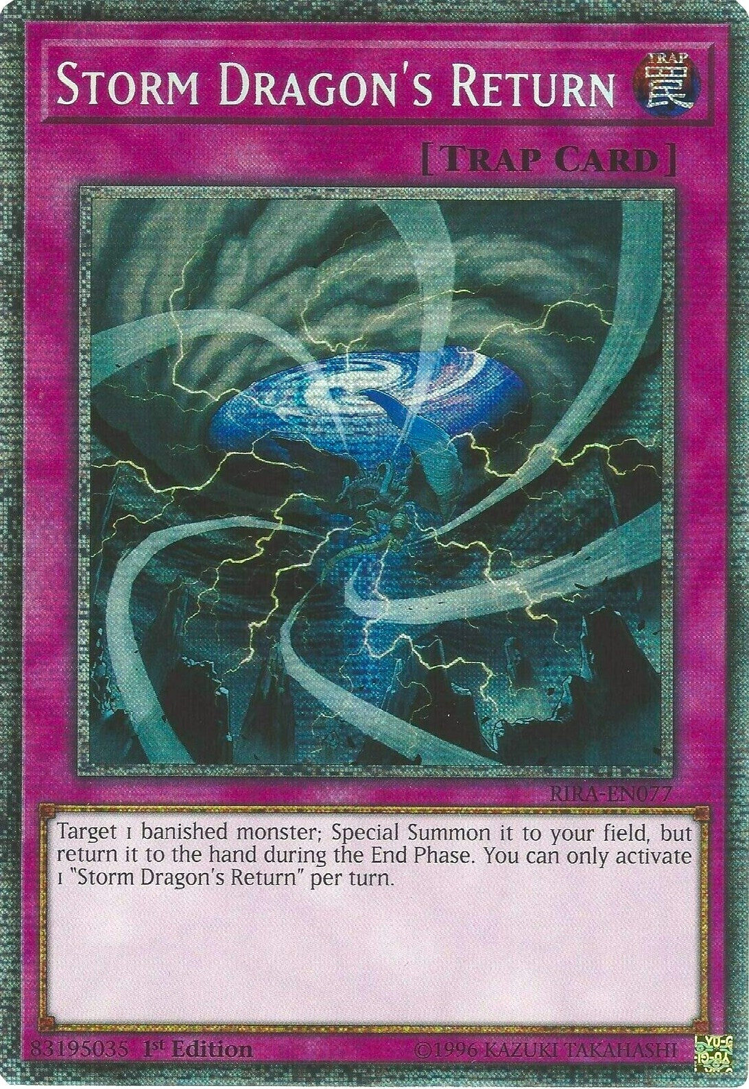 Image for Storm Dragon's Return (Starlight Rare) (RIRA-EN077) (RIRA) - YuGiOh