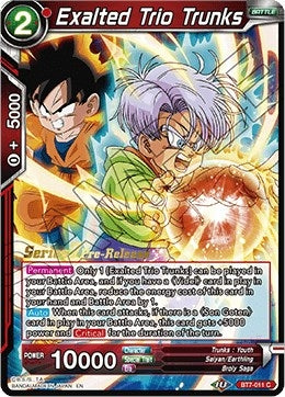 Image for Exalted Trio Trunks (BT7-011_PR) (Assault of the Saiyans Pre-Release Cards) - Dragon Ball Super: Masters