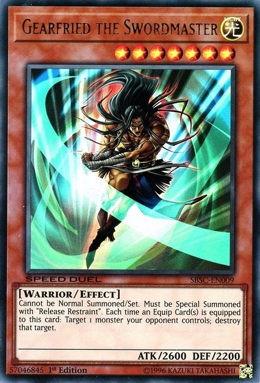 Image for Gearfried the Swordmaster (SBSC-EN009) (SBSC) - YuGiOh
