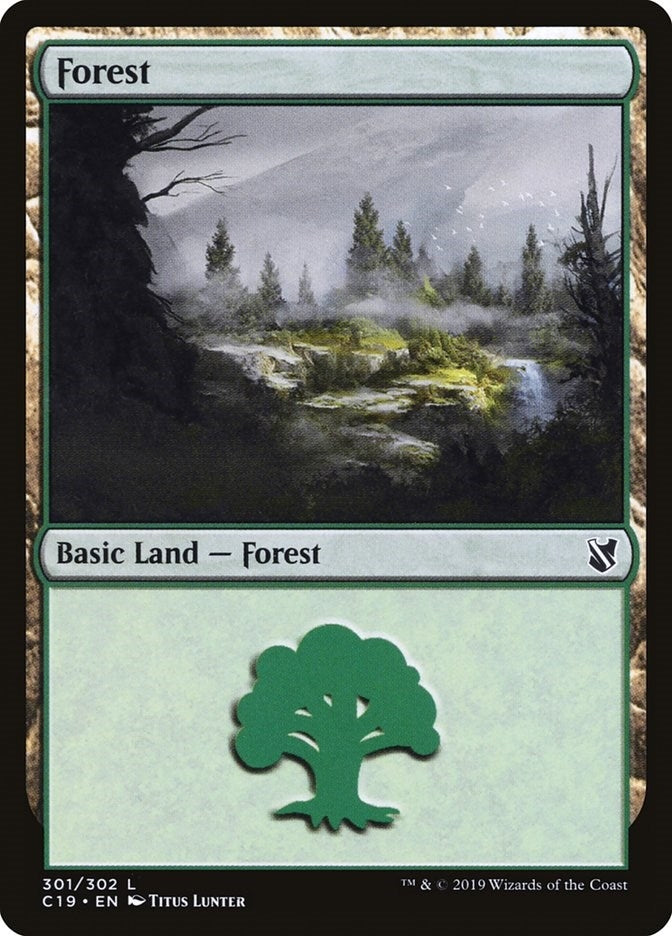 Image for Forest (301) (301) (Commander 2019) - Magic: The Gathering