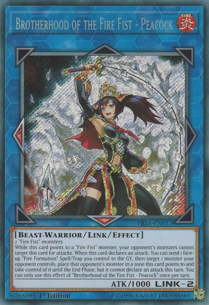 Image for Brotherhood of the Fire Fist - Peacock (FIGA-EN017) (FIGA) - YuGiOh