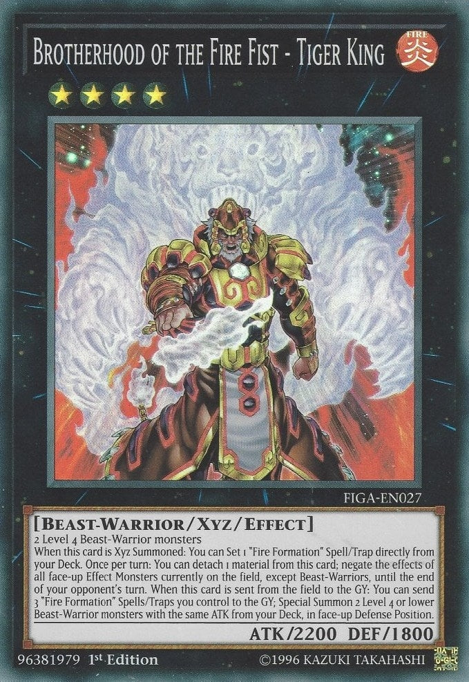 Image for Brotherhood of the Fire Fist - Tiger King (FIGA-EN027) (FIGA) - YuGiOh