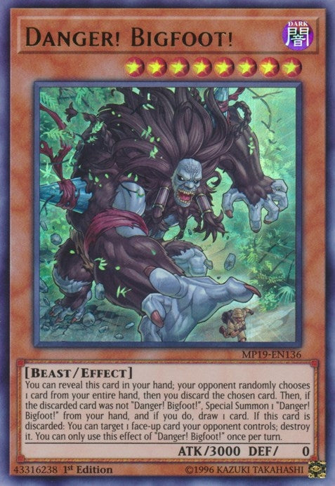 Image for Danger! Bigfoot! (MP19-EN136) (MP19) - YuGiOh