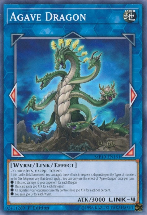 Image for Agave Dragon (MP19-EN191) (MP19) - YuGiOh