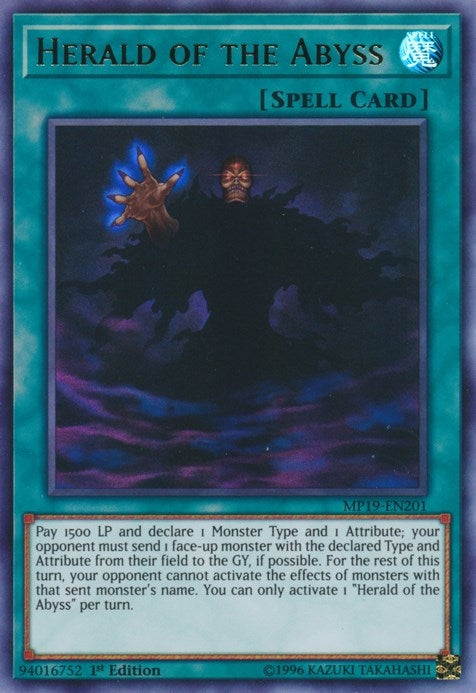 Image for Herald of the Abyss (MP19-EN201) (MP19) - YuGiOh