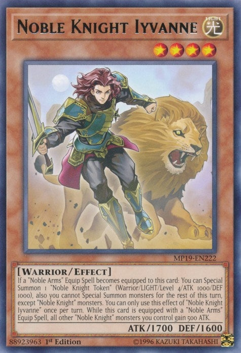 Image for Noble Knight Iyvanne (MP19-EN222) (MP19) - YuGiOh