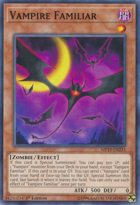 Image for Vampire Familiar (MP19-EN233) (MP19) - YuGiOh