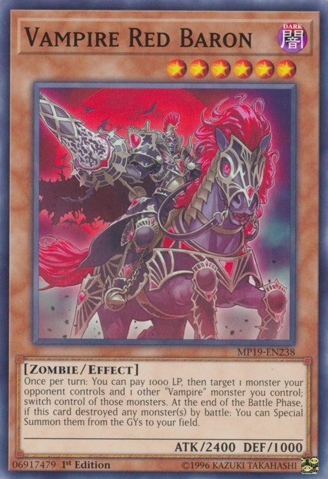 Image for Vampire Red Baron (MP19-EN238) (MP19) - YuGiOh