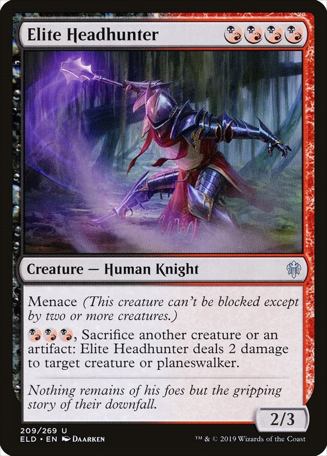 Image for Elite Headhunter (209) (Throne of Eldraine) - Magic: The Gathering