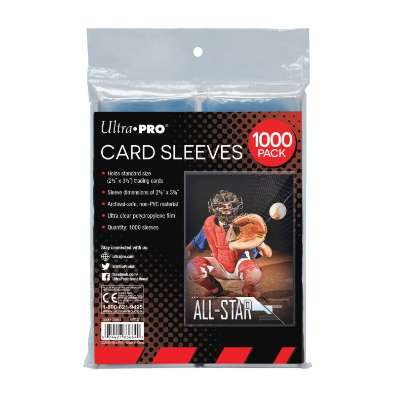 Image for Ultra Pro Card Collector's Sleeves - Standard (1000-Pack) - Card Sleeves