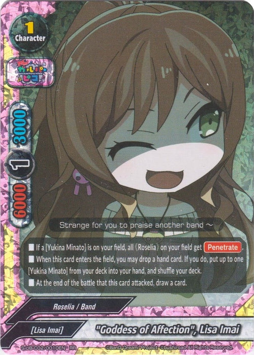 Image for "Goddess of Affection", Lisa Imai (S-UB-C02/0010EN) (BanG Dream! Girls Band Party! PICO) - Future Card BuddyFight