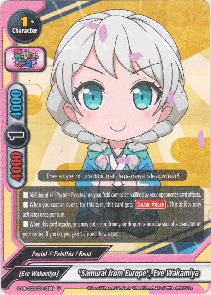 Image for "Samurai from Europe", Eve Wakamiya (S-UB-C02/0042EN) (BanG Dream! Girls Band Party! PICO) - Future Card BuddyFight