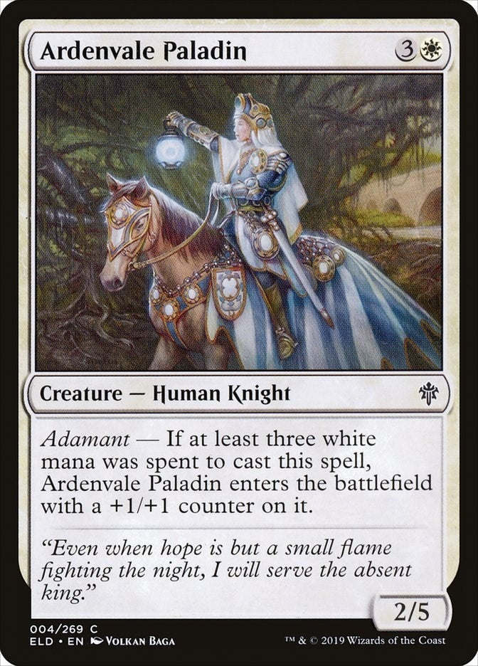 Image for Ardenvale Paladin (4) (Throne of Eldraine) - Magic: The Gathering