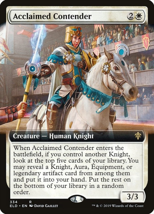 Image for Acclaimed Contender (Extended Art) (334) (Throne of Eldraine) - Magic: The Gathering