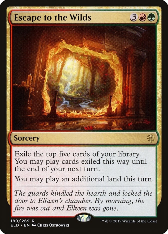 Image for Escape to the Wilds (189) (Throne of Eldraine) - Magic: The Gathering