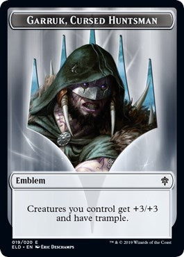 Image for Emblem - Garruk, Cursed Huntsman (19) (Throne of Eldraine) - Magic: The Gathering