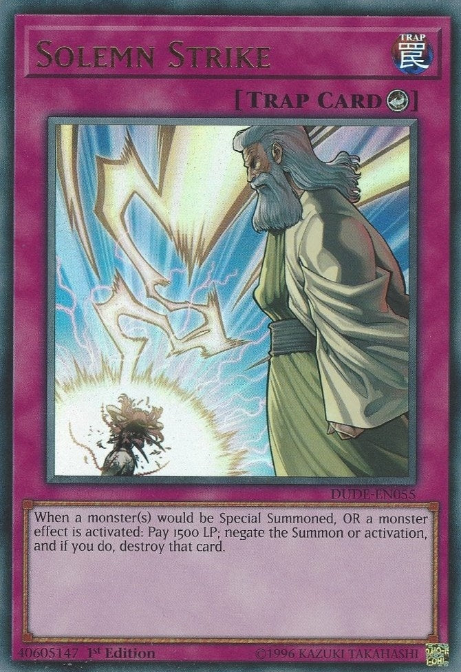 Image for Solemn Strike (DUDE-EN055) (DUDE) - YuGiOh