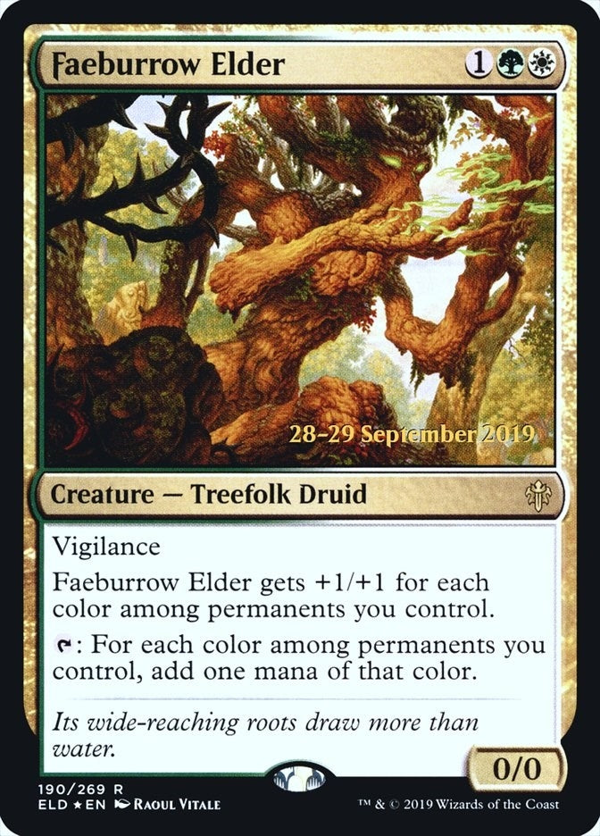 Image for Faeburrow Elder (190) (Prerelease Cards) - Magic: The Gathering
