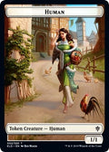 Image for Human // Food (015) Double-Sided Token (2 // 15) (Throne of Eldraine) - Magic: The Gathering