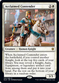 Image for Acclaimed Contender (1) (Throne of Eldraine) - Magic: The Gathering