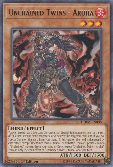 Image for Unchained Twins - Aruha (CHIM-EN008) (CHIM) - YuGiOh