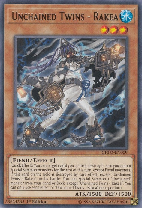 Image for Unchained Twins - Rakea (CHIM-EN009) (CHIM) - YuGiOh