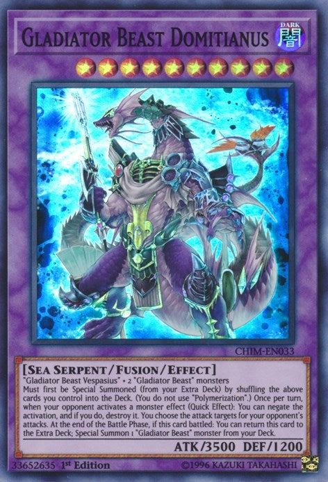 Image for Gladiator Beast Domitianus (CHIM-EN033) (CHIM) - YuGiOh