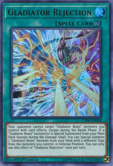Image for Gladiator Rejection (CHIM-EN058) (CHIM) - YuGiOh