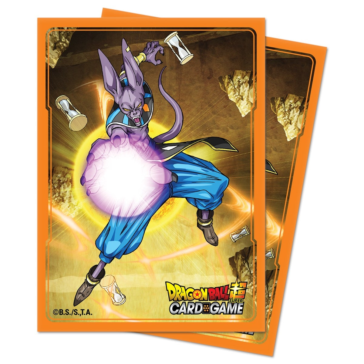 Image for Standard Deck Protectors for Dragon Ball Super CCG - Beerus (65-Pack) - Card Sleeves