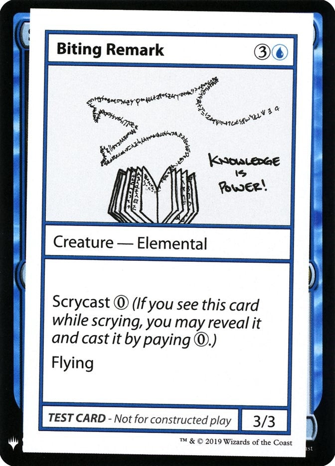 Image for Biting Remark (Mystery Booster: Convention Edition Exclusives) - Magic: The Gathering