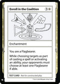 Image for Enroll in the Coalition (Mystery Booster: Convention Edition Exclusives) - Magic: The Gathering