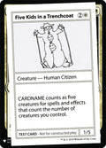 Image for Five Kids in a Trenchcoat (Mystery Booster: Convention Edition Exclusives) - Magic: The Gathering