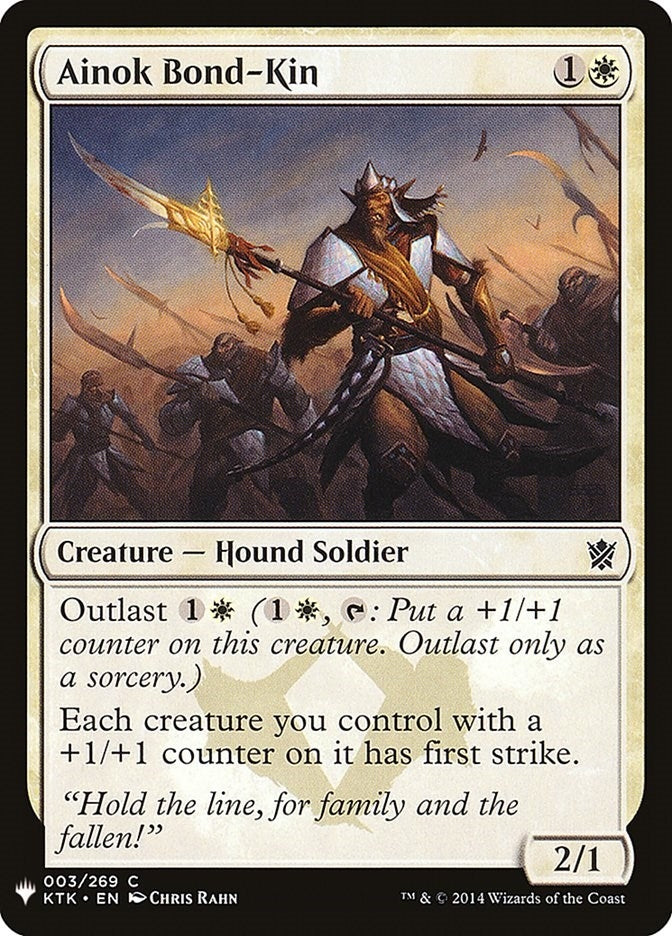 Image for Ainok Bond-Kin (3) (The List Reprints) - Magic: The Gathering