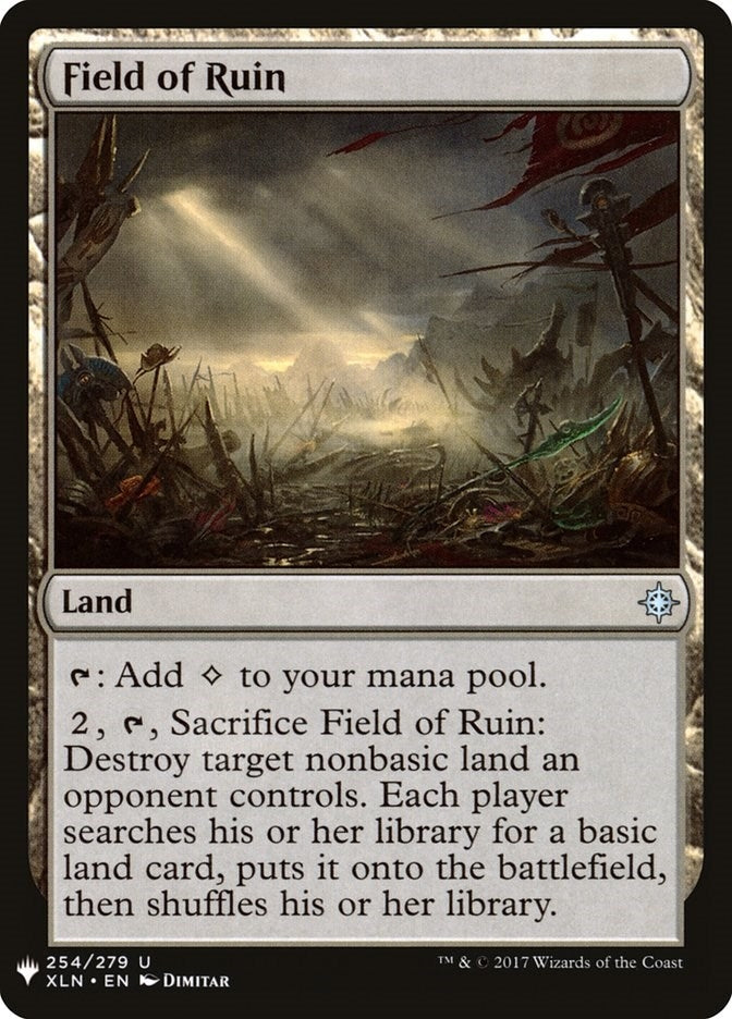 Image for Field of Ruin (254) (The List Reprints) - Magic: The Gathering