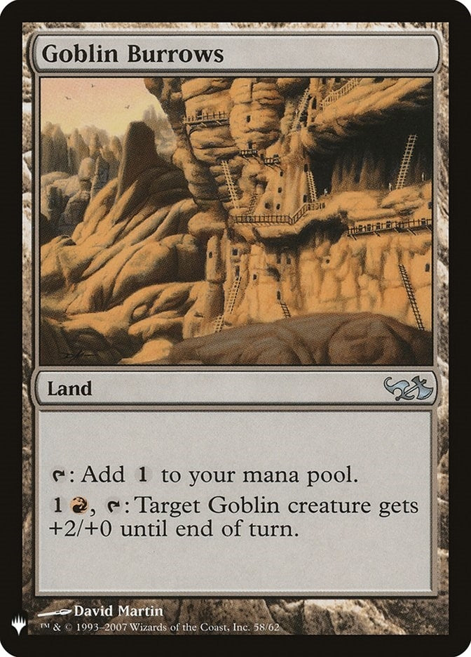 Image for Goblin Burrows (58) (The List Reprints) - Magic: The Gathering