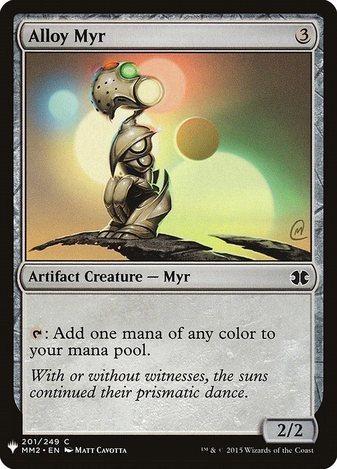 Image for Alloy Myr (201) (The List Reprints) - Magic: The Gathering