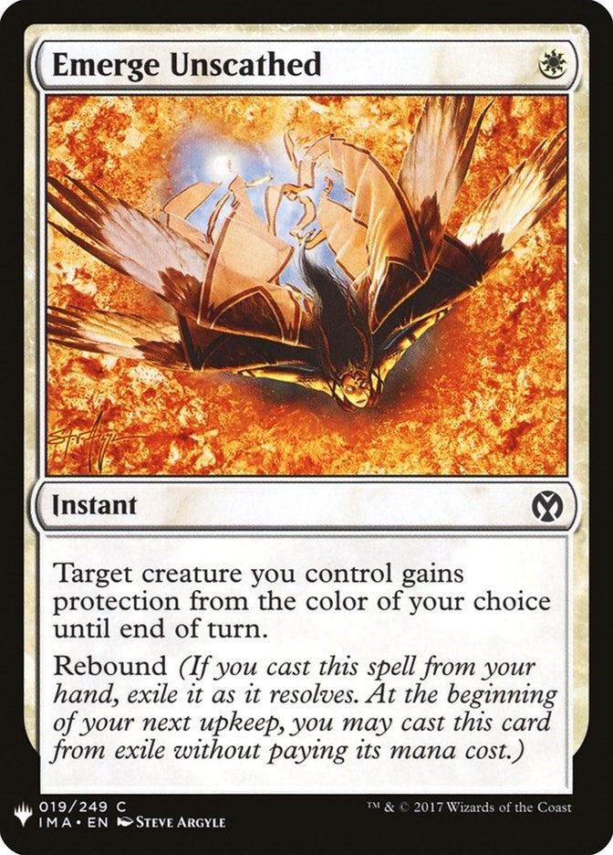 Image for Emerge Unscathed (19) (The List Reprints) - Magic: The Gathering