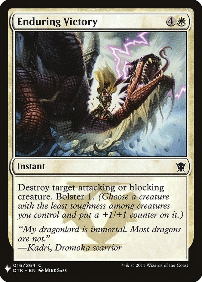 Image for Enduring Victory (16) (The List Reprints) - Magic: The Gathering