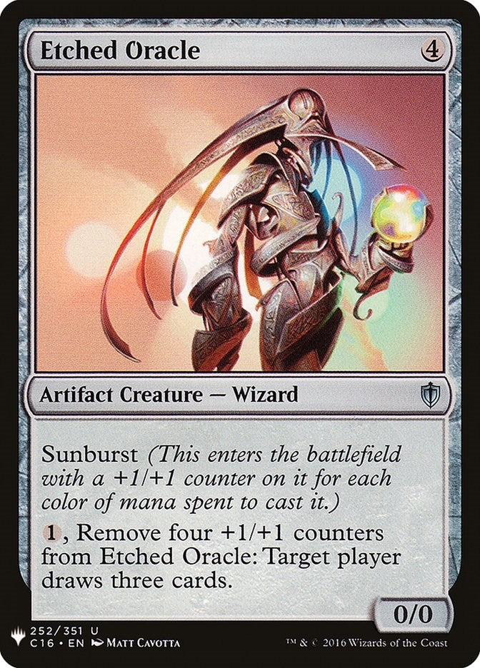 Image for Etched Oracle (252) (The List Reprints) - Magic: The Gathering