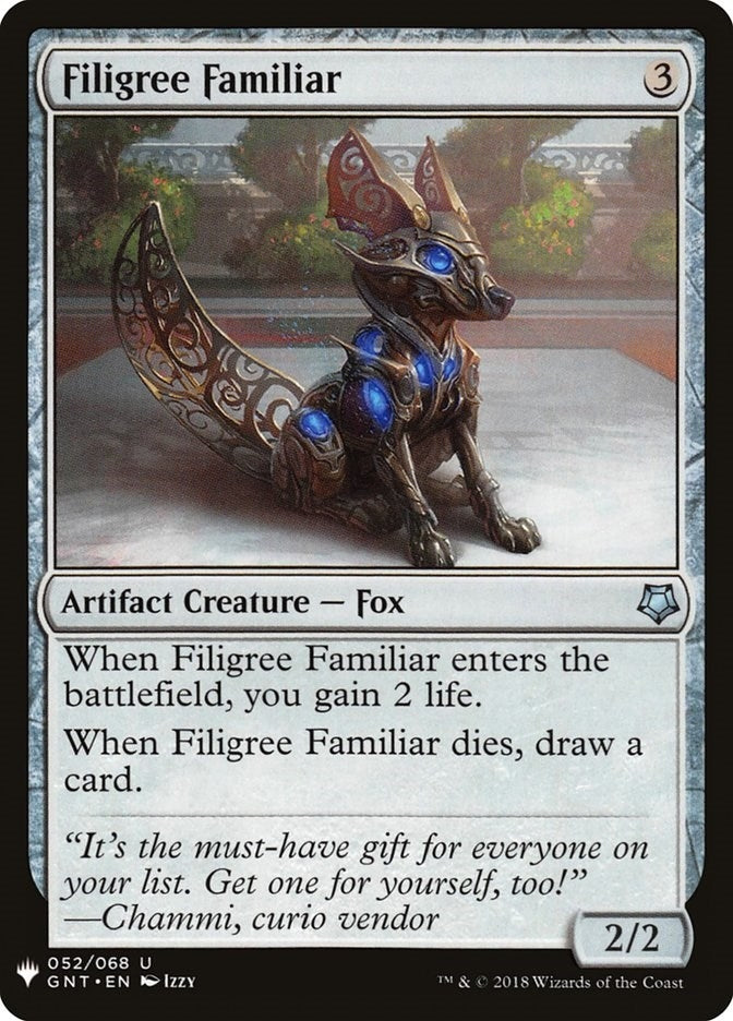 Image for Filigree Familiar (52) (The List Reprints) - Magic: The Gathering