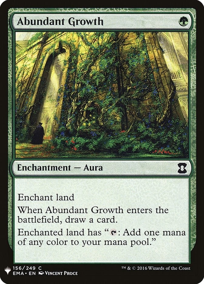 Image for Abundant Growth (156) (The List Reprints) - Magic: The Gathering
