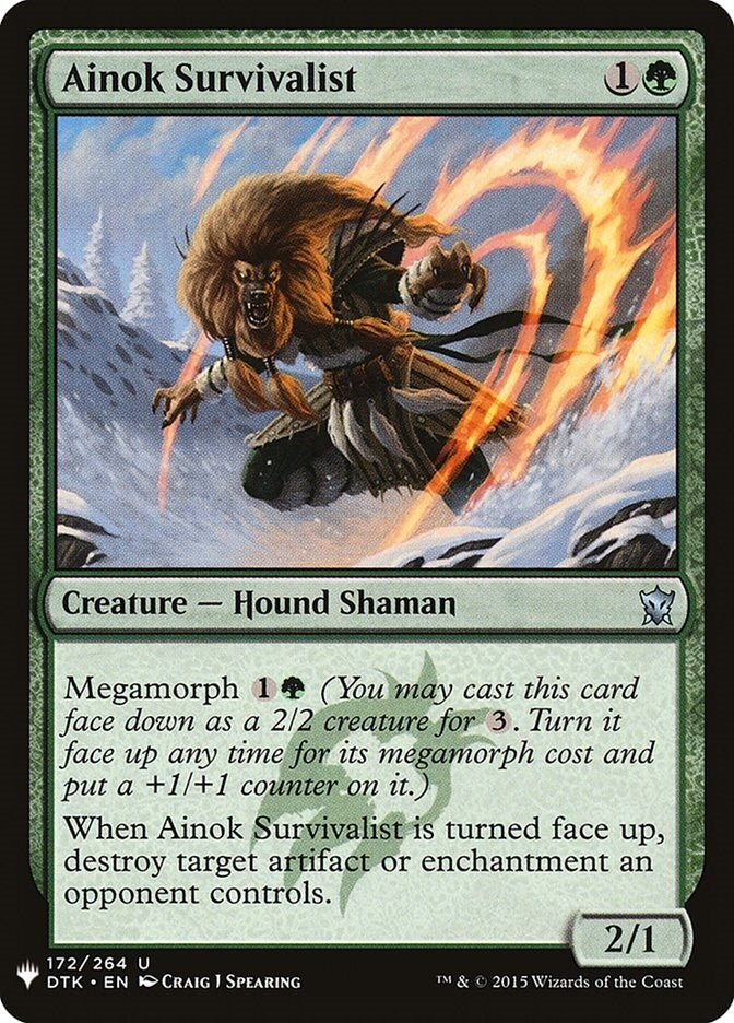 Image for Ainok Survivalist (172) (The List Reprints) - Magic: The Gathering