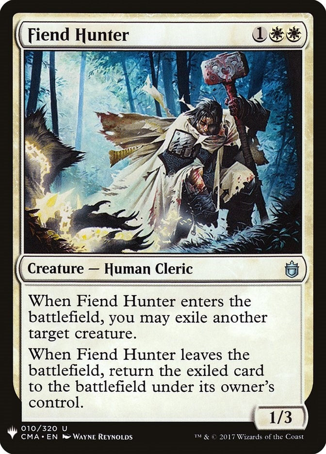 Image for Fiend Hunter (10) (The List Reprints) - Magic: The Gathering