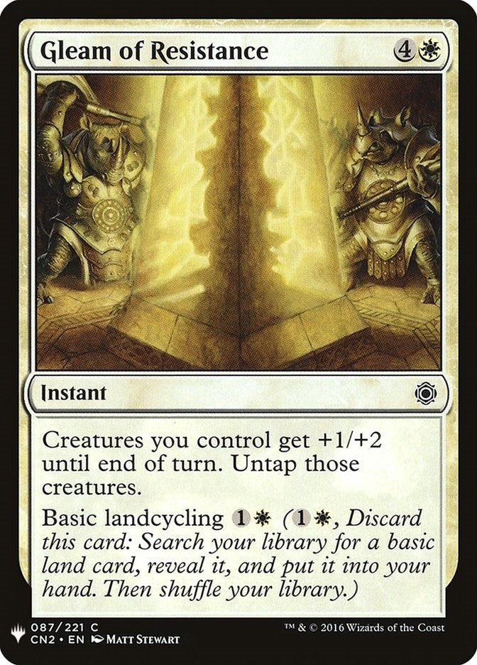 Image for Gleam of Resistance (87) (The List Reprints) - Magic: The Gathering