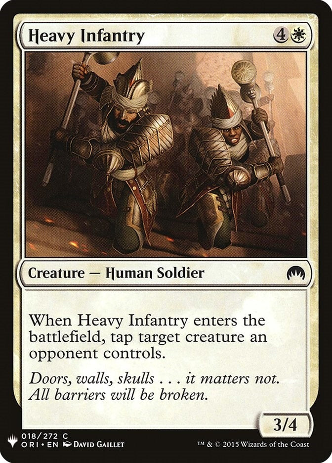 Image for Heavy Infantry (18) (The List Reprints) - Magic: The Gathering