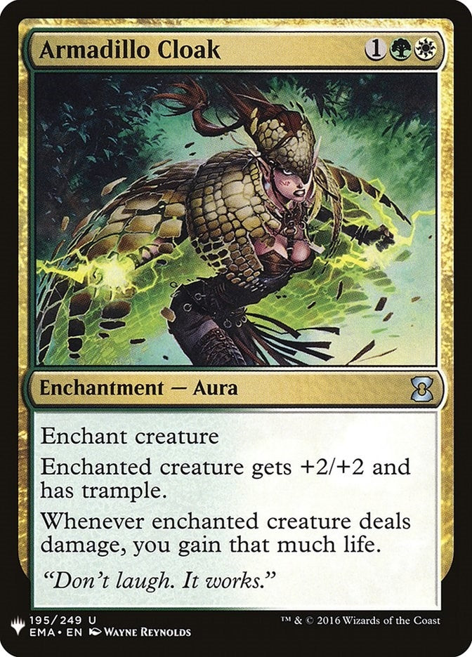 Image for Armadillo Cloak (195) (The List Reprints) - Magic: The Gathering