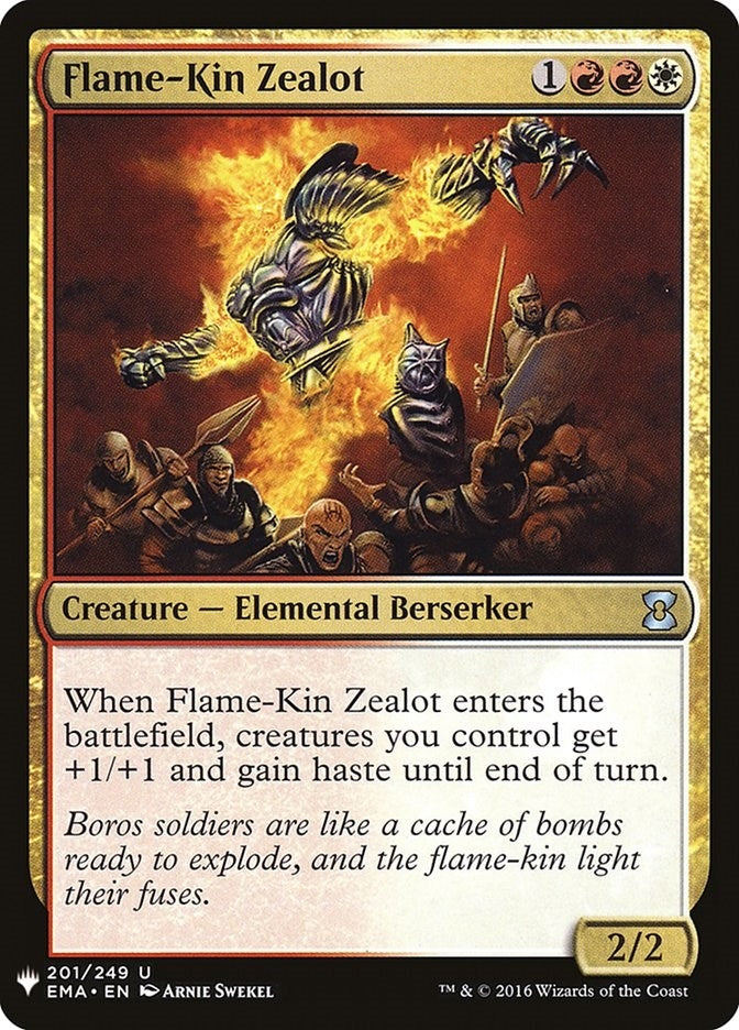 Image for Flame-Kin Zealot (201) (The List Reprints) - Magic: The Gathering
