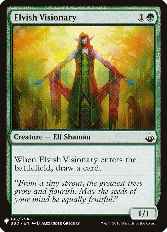Image for Elvish Visionary (196) (The List Reprints) - Magic: The Gathering