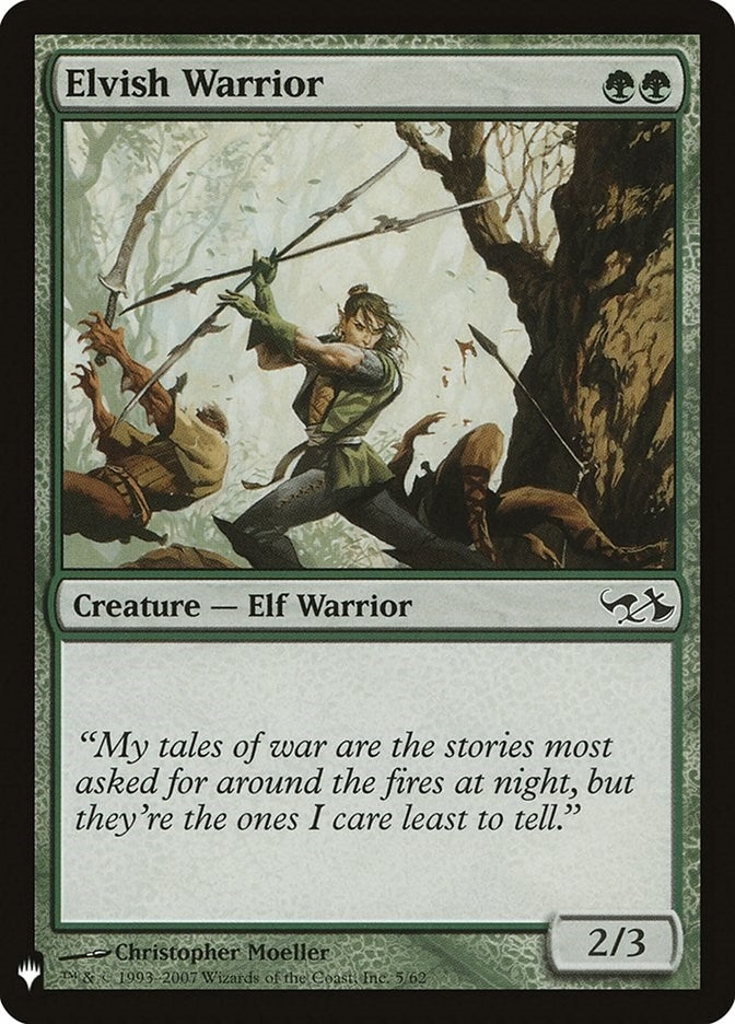 Image for Elvish Warrior (5) (The List Reprints) - Magic: The Gathering